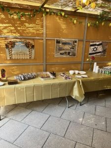 Sukkot decorations at Margaret Tietz